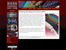Tablet Screenshot of bossbondage.com